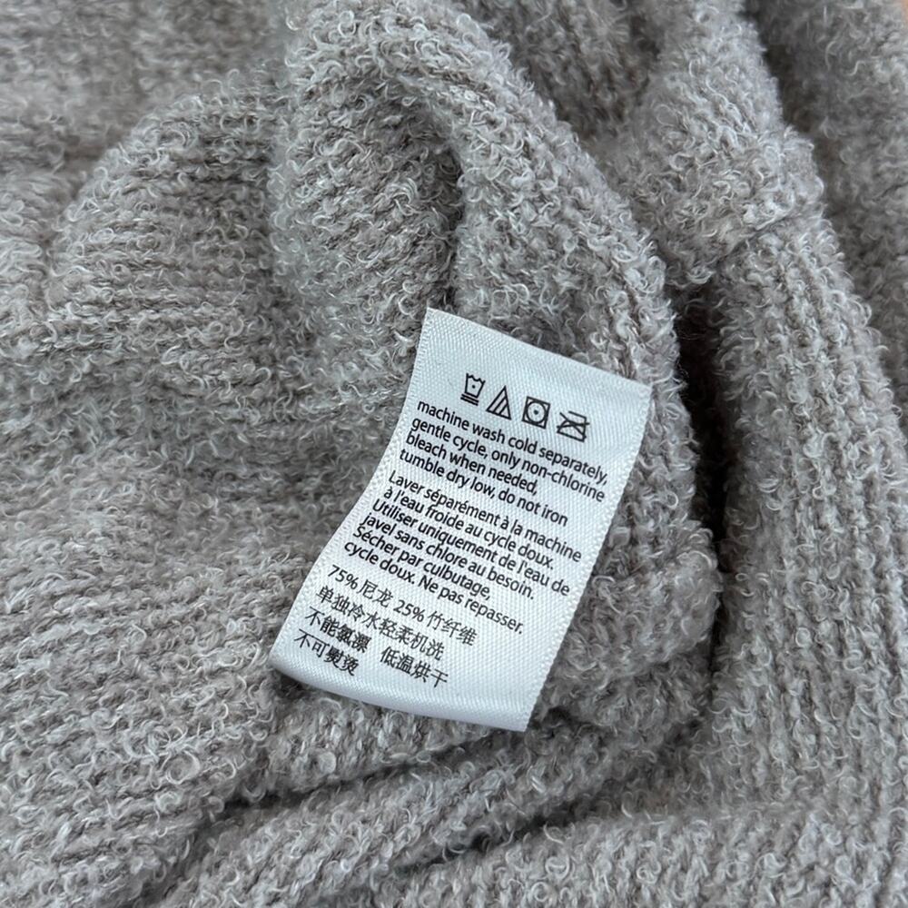 Barefoot Dreams Cozy Chic Lite #906 Light Gray Hooded Pullover Sweater Medium - Picture 7 of 7